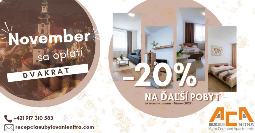 akcia november ubytovanienitra aca zlava
